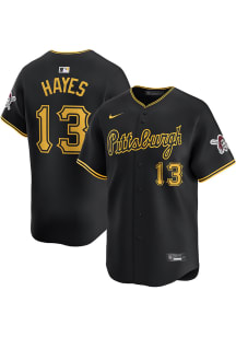 Ke'Bryan Hayes Nike Pittsburgh Pirates Mens Black Alt Limited Baseball Jersey