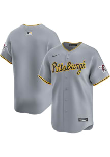 Nike Pittsburgh Pirates Mens Grey Road Limited Baseball Jersey
