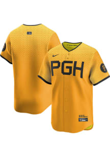Nike Pittsburgh Pirates Mens Gold City Connect Ltd Limited Baseball Jersey