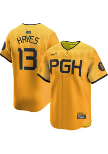 Ke'Bryan Hayes Nike Pittsburgh Pirates Mens Gold City Connect Ltd Limited Baseball Jersey