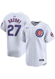 Seiya Suzuki Nike Chicago Cubs Mens White Home Limited Baseball Jersey