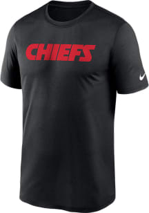 Nike Kansas City Chiefs Black Wordmark Legend Short Sleeve T Shirt