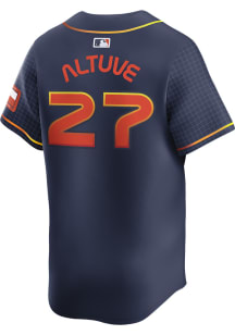 Jose Altuve Nike Houston Astros Mens Navy Blue City Connect Ltd Limited Baseball Jersey