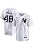 Anthony Rizzo New York Yankees Mens WHITE Home 2024 Limited