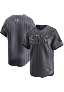 Nike New York Mets Mens Grey City Connect Ltd Limited Baseball Jersey