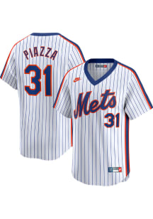 Mike Piazza Nike New York Mets Mens White Cooperstown Limited Baseball Jersey