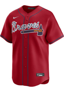 Nike Atlanta Braves Mens Red Alt Limited Baseball Jersey
