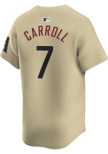 Corbin Carroll Nike Arizona Diamondbacks Mens Gold City Connect Ltd Limited Baseball Jersey