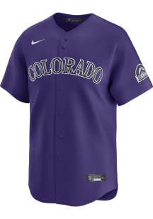 Nike Colorado Rockies Mens Purple Alt Limited Baseball Jersey