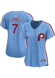 Trea Turner Nike Philadelphia Phillies Mens Light Blue Alt Limited Baseball Jersey