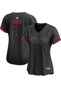 Jonathan India Nike Cincinnati Reds Womens Black City Connect Ltd Limited Baseball Jersey