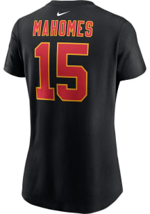 Patrick Mahomes Kansas City Chiefs Womens Black Player Player T-Shirt