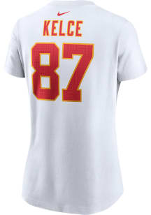 Travis Kelce Kansas City Chiefs Womens White Player Player T-Shirt