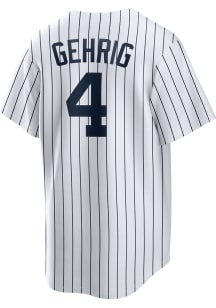 Lou Gehrig New York Yankees Mens Replica Coop Jersey - White