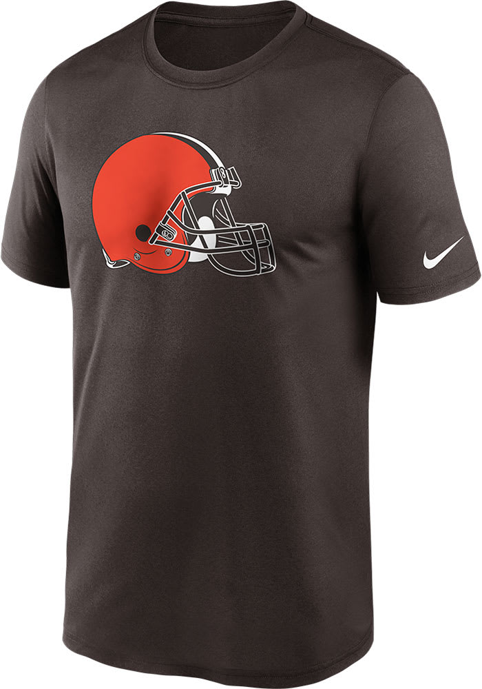 Nike Cleveland Browns Brown Logo Legend Short Sleeve T Shirt