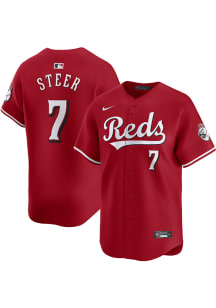 Spencer Steer Nike Cincinnati Reds Mens Red Alt Limited Baseball Jersey