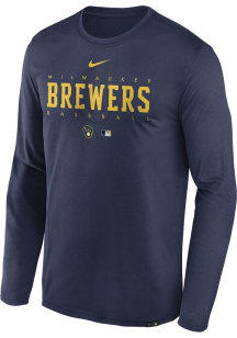 Nike Milwaukee Brewers Navy Blue Legend Long Sleeve T-Shirt