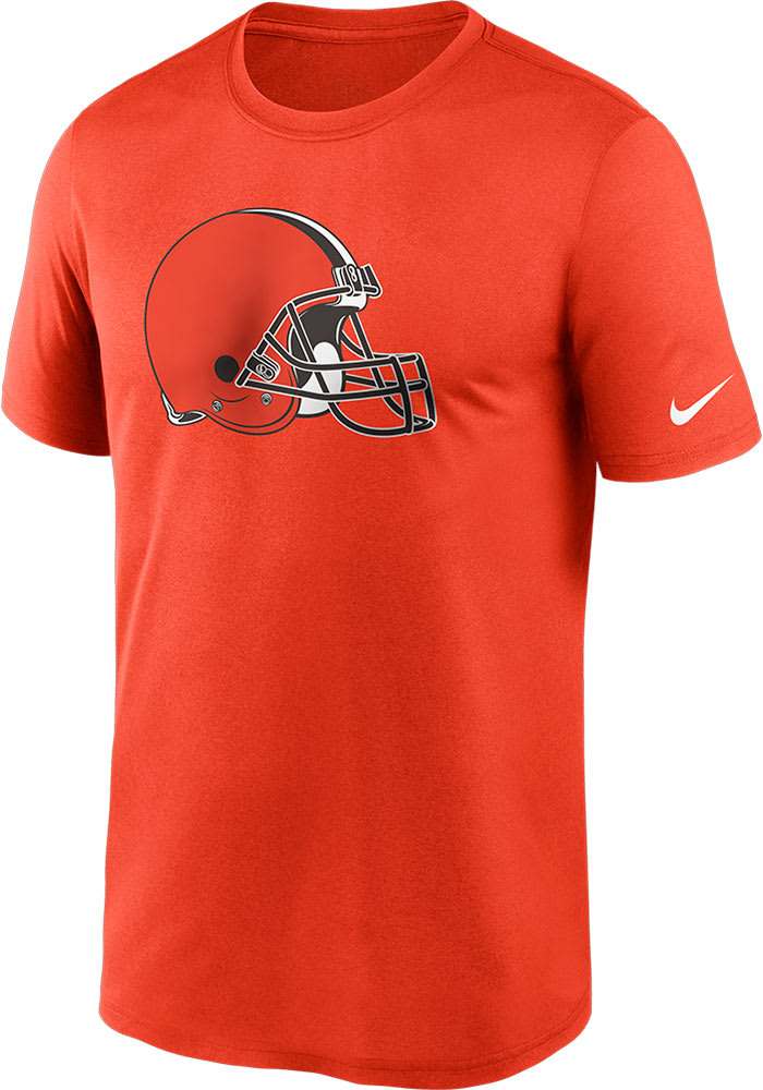Nike Cleveland Browns Orange Logo Legend Short Sleeve T Shirt