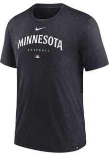 Nike Minnesota Twins Blue Early Work Short Sleeve Fashion T Shirt