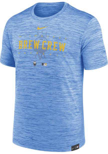 Nike Milwaukee Brewers Blue City Connect Short Sleeve T Shirt