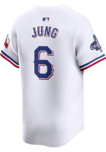 Josh Jung Nike Texas Rangers Mens White 2023 WS Champs Limited Baseball Jersey