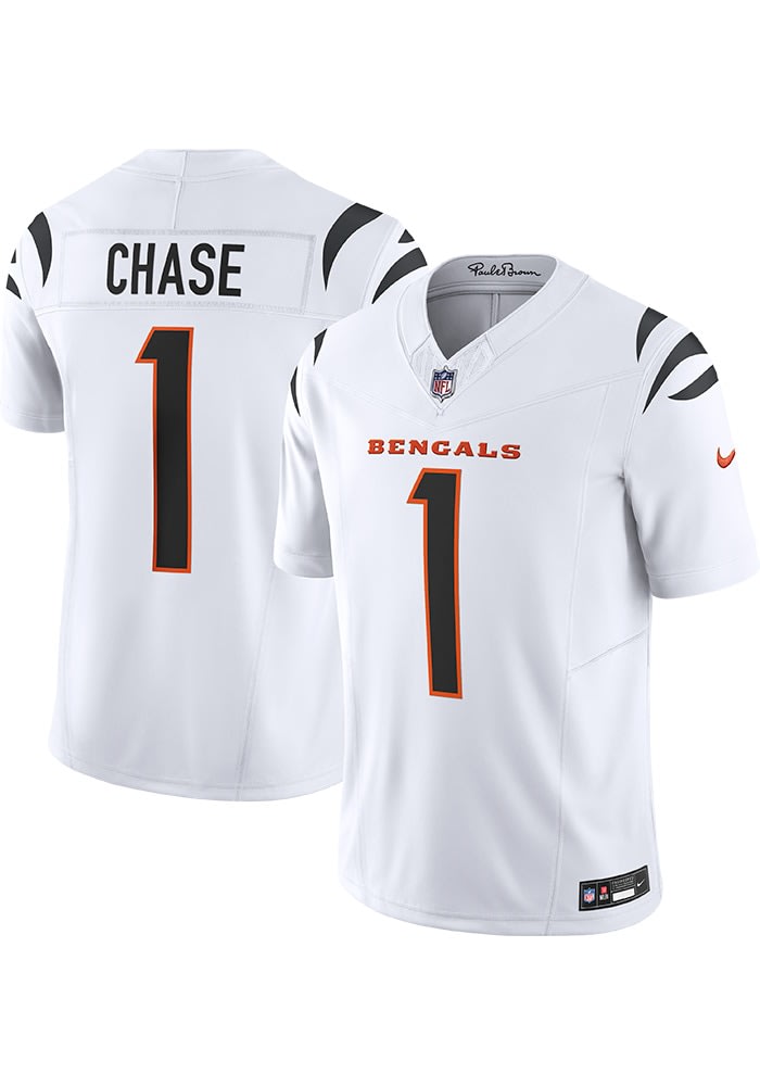 Ja'Marr Chase Cincinnati Bengals Mens WHITE Vapor F.U.S.E.
