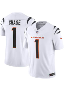 Ja'Marr Chase Nike Cincinnati Bengals Mens White Vapor F.U.S.E. Limited Football Jersey