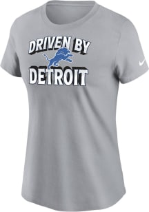 Nike Detroit Lions Womens Grey Local Short Sleeve T-Shirt