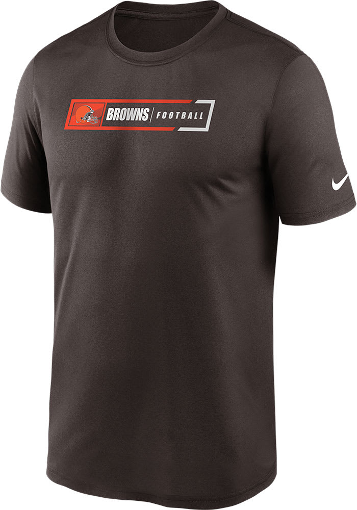 Nike Cleveland Browns Brown Football All Legend Short Sleeve T Shirt
