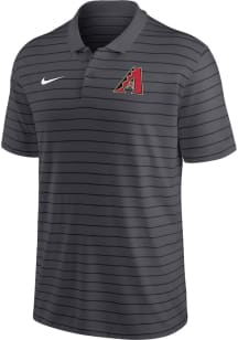 Nike Arizona Diamondbacks Mens Grey Striped Short Sleeve Polo