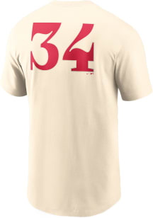 Nolan Ryan Texas Rangers Tan City Con Short Sleeve Player T Shirt