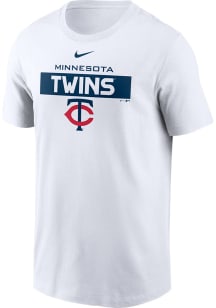 Nike Minnesota Twins White Cotton Short Sleeve T Shirt