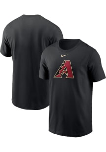 Nike Arizona Diamondbacks Black Large Logo Short Sleeve T Shirt