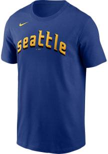 Nike Seattle Mariners Blue City Connect Short Sleeve T Shirt