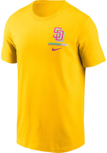 Nike San Diego Padres Yellow City Connect Short Sleeve T Shirt
