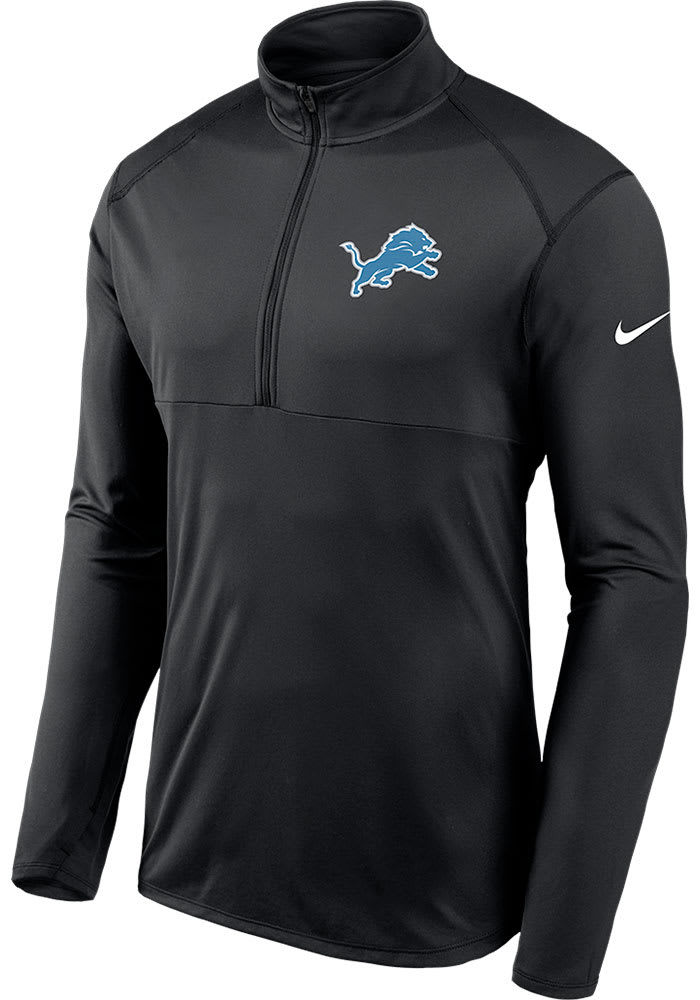 Nike Detroit Lions Mens Black Element Long Sleeve 1/4 Zip Pullover