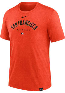 Nike San Francisco Giants Orange Early Work Short Sleeve Fashion T Shirt