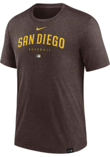 Nike San Diego Padres Grey Early Work Short Sleeve Fashion T Shirt