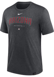 Nike Arizona Diamondbacks Charcoal Early Work Short Sleeve Fashion T Shirt
