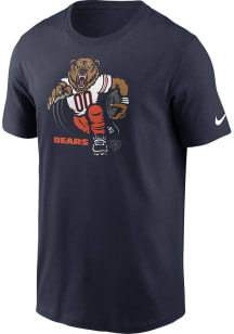 Nike Chicago Bears Navy Blue Fan Voice Short Sleeve T Shirt