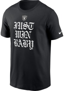 Nike Las Vegas Raiders Black Win Baby Short Sleeve T Shirt