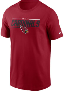 Nike Arizona Cardinals Red Essential Team Muscle Short Sleeve T Shirt