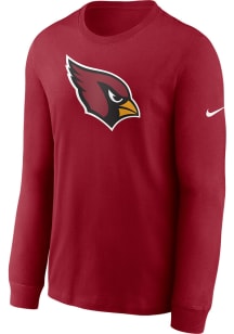 Nike Arizona Cardinals Red Logo Essential Long Sleeve T Shirt