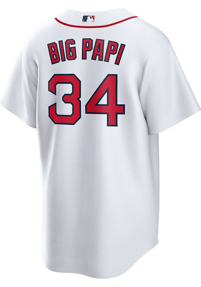 David Ortiz Boston Red Sox Jersey Number Kit, Authentic Home