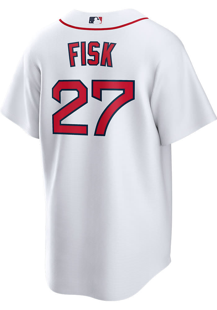 Fanatics (Nike) Carlton Fisk Boston Red Sox Replica Home Jersey - White, White, 100% POLYESTER, Size XL, Rally House