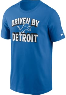Nike Detroit Lions Blue Cheer Zone Short Sleeve T Shirt