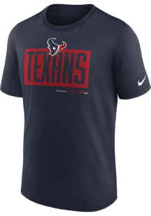 Nike Houston Texans Navy Blue Exceed Short Sleeve T Shirt