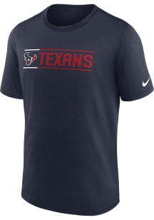 Nike Houston Texans Navy Blue Exceed Short Sleeve T Shirt