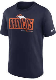 Nike Denver Broncos Navy Blue Exceed Short Sleeve T Shirt