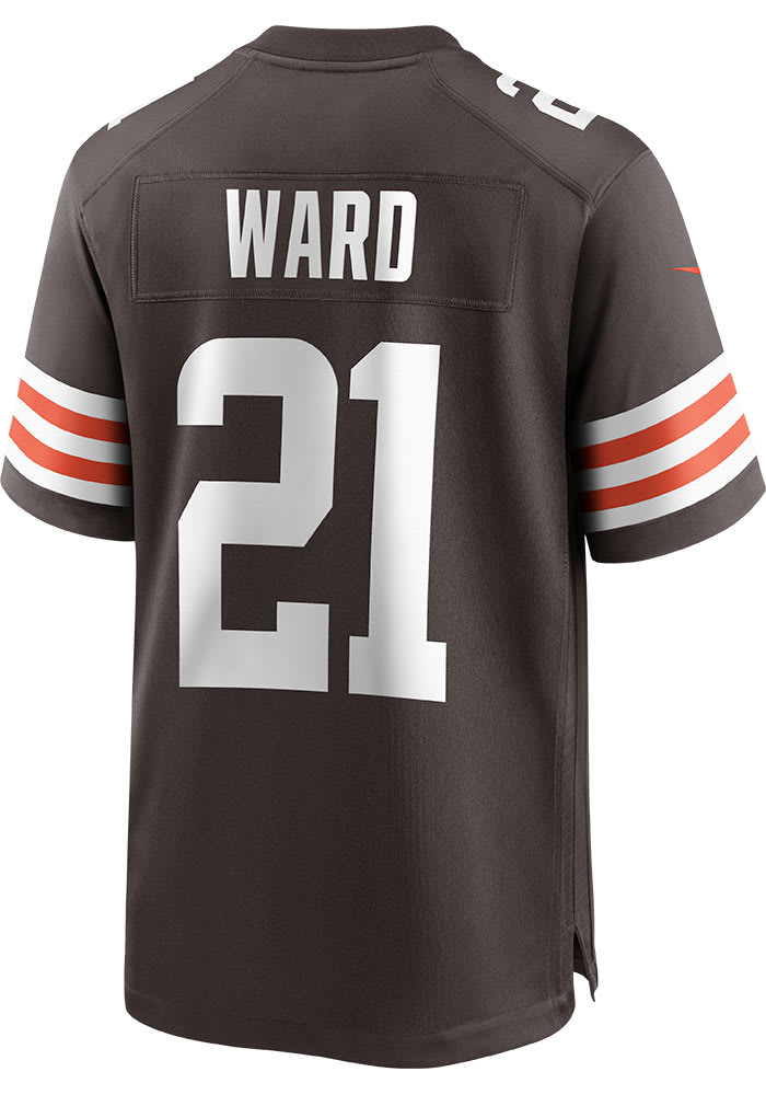Denzel Ward Nike Cleveland Browns Brown Home Game Football Jersey